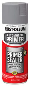 rust-oleum 249321 primer sealer gray aerosol 12oz, 12 fl oz (pack of 1), grey, 11