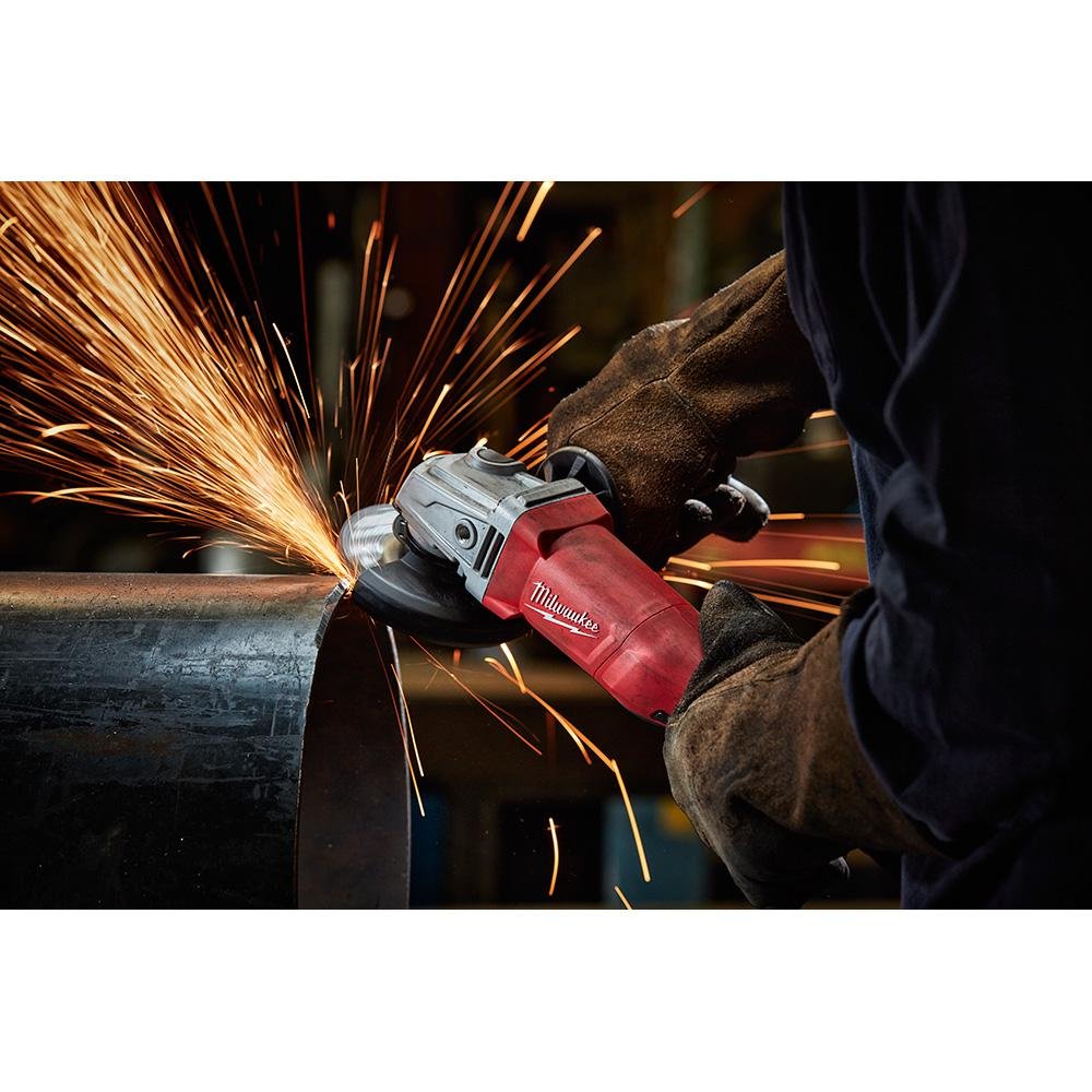 MILWAUKEE'S 6130-33 7 Amp 4-1/2" Small Angle Grinder, Red