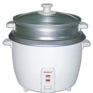 brentwood rice cooker, 4 cups, white