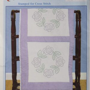 Jack Dempsey Stamped White Quilt Blocks 18"X18" 6/Pkg-XX Roses