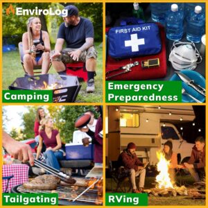 EnviroLog Firestarter Cups, 24 Count, for Bonfires, Fire Pits, BBQ Charcoal Grills, Smokers, Wood Fireplaces, & Camping - Made from Recycled Materials