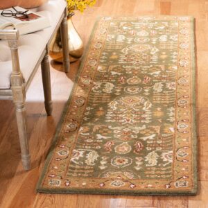 SAFAVIEH Classic Collection Accent Rug - 2' x 3', Gold & Beige, Handmade Traditional Oriental Wool, Ideal for High Traffic Areas in Entryway, Living Room, Bedroom (CL764A)