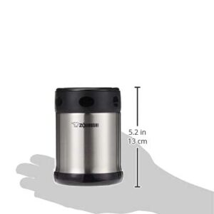 Zojirushi Steel Food Jar, 11.8-Ounce, Black/Stainless