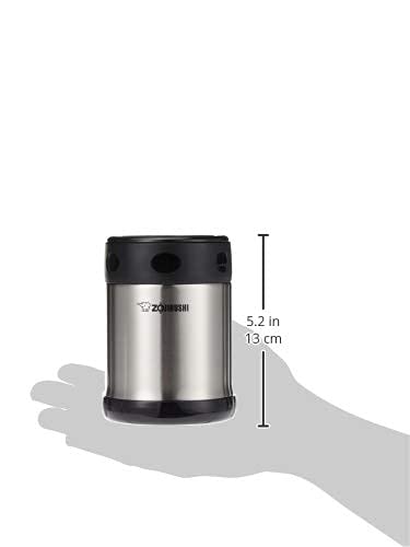 Zojirushi Steel Food Jar, 11.8-Ounce, Black/Stainless