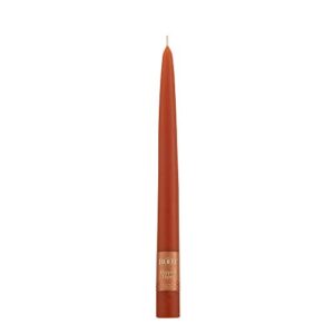 Root Candles 7919 Unscented Smooth Hand-Dipped 9-Inch Taper Candle, 12-Count, Rust