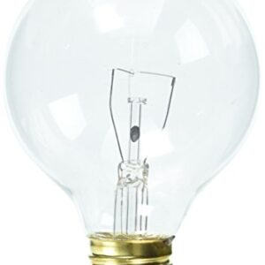 Bulbrite 40G25CL2 40W G25 Globe 120V Medium Base Light Bulb, Clear