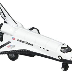 Rhode Island Novelty 5 Inch Diecast Pullback Space Shuttle, One Space Shuttle