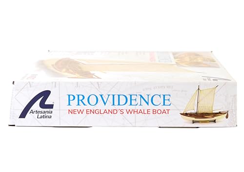 Artesanía Latina – Wooden Ship Model Kit – New England Whaling Ship, Providence – Model 19018, 1:25 Scale – Models to Assemble – Initiation Level