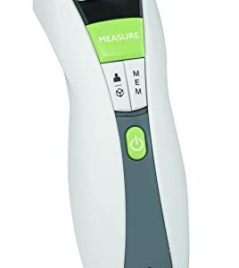 Veridian 09-349 Non-contact Infrared Digital Thermometer, 1-second Readout, Backlit Display, Measures Body and Object/Liquid Temperatures, Memory Recall of Last 10 Readings