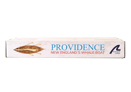 Artesanía Latina – Wooden Ship Model Kit – New England Whaling Ship, Providence – Model 19018, 1:25 Scale – Models to Assemble – Initiation Level