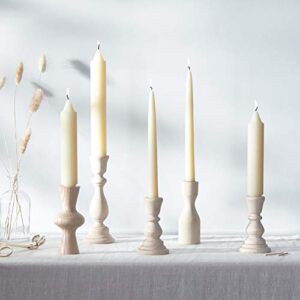 Root Candles 7917 Unscented Smooth Hand-Dipped 9-Inch Taper Candle, 12-Count, Ivory