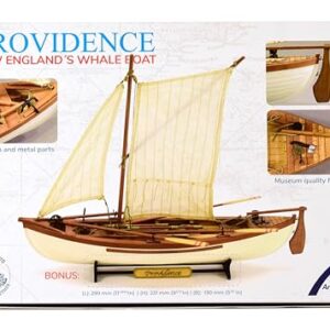 Artesanía Latina – Wooden Ship Model Kit – New England Whaling Ship, Providence – Model 19018, 1:25 Scale – Models to Assemble – Initiation Level