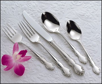 Oneida Dover 5pc Place Setting Set, Oneida Stainless Steel Flatware