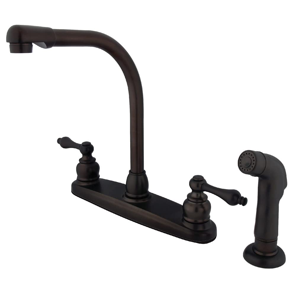 Kingston Brass KB715ALSP Victorian 8" Centerset Kitchen Faucet, Oil Rubbed Bronze