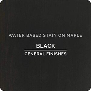 General Finishes Water Based Wood Stain, 1 Pint, Black