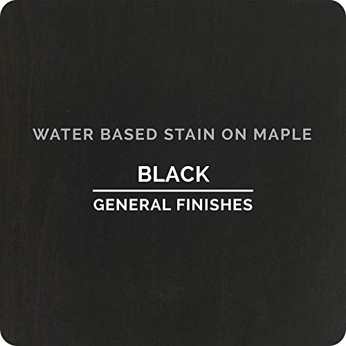 General Finishes Water Based Wood Stain, 1 Pint, Black