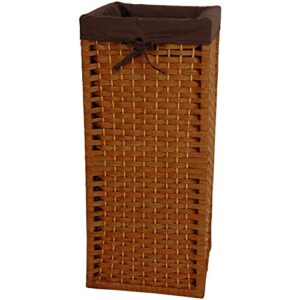 red lantern 28" natural fiber laundry honey hamper, small