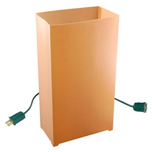 lumabase electric luminaria kit, tan - set of 10