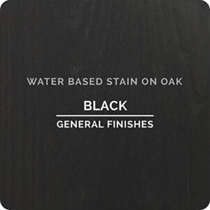 General Finishes Water Based Wood Stain, 1 Pint, Black