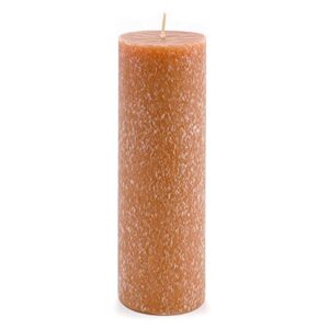 root candles unscented timberline pillar candle , 3 x 9-inches, rust