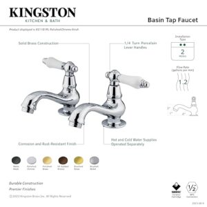 Kingston Brass KS1101PL Heritage Basin Tap Faucet, Polished Chrome