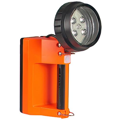 Streamlight 45807 E-Flood LiteBox 615-Lumen Rechargeable Flood Beam Lantern with Power Failure Lighting System, AC/DC Charging, Heavy Duty Shoulder Strap, and Mounting Rack, Orange