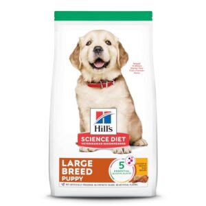 Hill's Science Diet Puppy, Large Breed Puppy Premium Nutrition, Dry Dog Food, Chicken & Brown Rice, 15.5 lb Bag