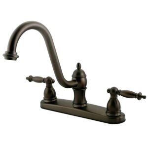 kingston brass kb3115tlls templeton 8-inch kitchen faucet without sprayer, oil rubbed bronze