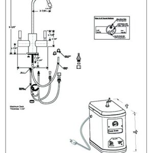 Westbrass D2051H-07 Cold dispenser, with Hot Water Tank, Satin Nickel