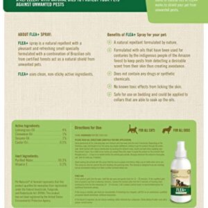 Pet Naturals Flea and Tick Prevention Spray with Natural Oils for Dogs and Cats, 8 Ounce - Safe for Bedding and Collars - Clean, Non Sticky Ingredients