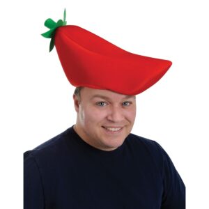 beistle plush chili pepper hat