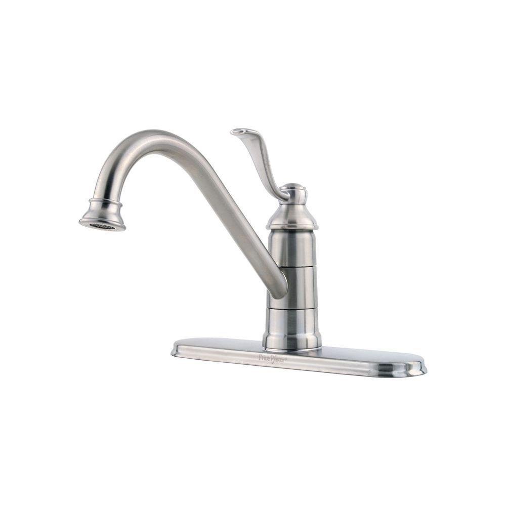 Pfister GT34-1PS0 Portland One-Handle Kitchen Faucet, Stainless Less