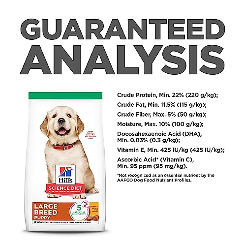 Hill's Science Diet Puppy, Large Breed Puppy Premium Nutrition, Dry Dog Food, Chicken & Brown Rice, 15.5 lb Bag