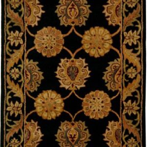 SAFAVIEH Heritage Collection 3' x 5' Black HG314A Handmade Traditional Oriental Premium Wool Area Rug