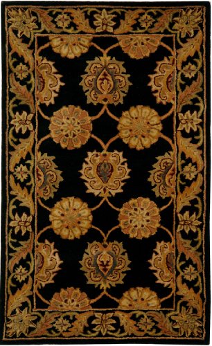 SAFAVIEH Heritage Collection 3' x 5' Black HG314A Handmade Traditional Oriental Premium Wool Area Rug