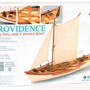 Artesanía Latina – Wooden Ship Model Kit – New England Whaling Ship, Providence – Model 19018, 1:25 Scale – Models to Assemble – Initiation Level