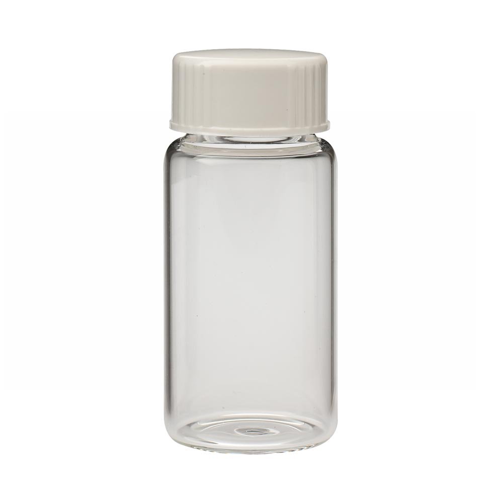 Wheaton 986546 Borosilicate Glass 20mL Liquid Scintillation Vial, with 22-400 White Urea Poly Seal Cone Lined Screw Cap Attached, 500 Pieces