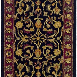 SAFAVIEH Heritage Collection Accent Rug - 2'3" x 4', Black & Red, Handmade Traditional Oriental Wool, Ideal for High Traffic Areas in Entryway, Living Room, Bedroom (HG953A)