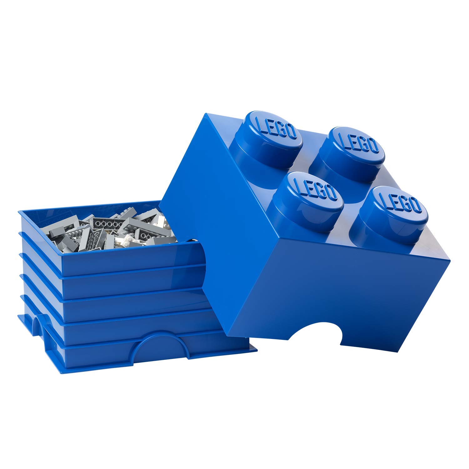 LEGO Blue Storage Box Brick 4 Bright, 4 Knobs