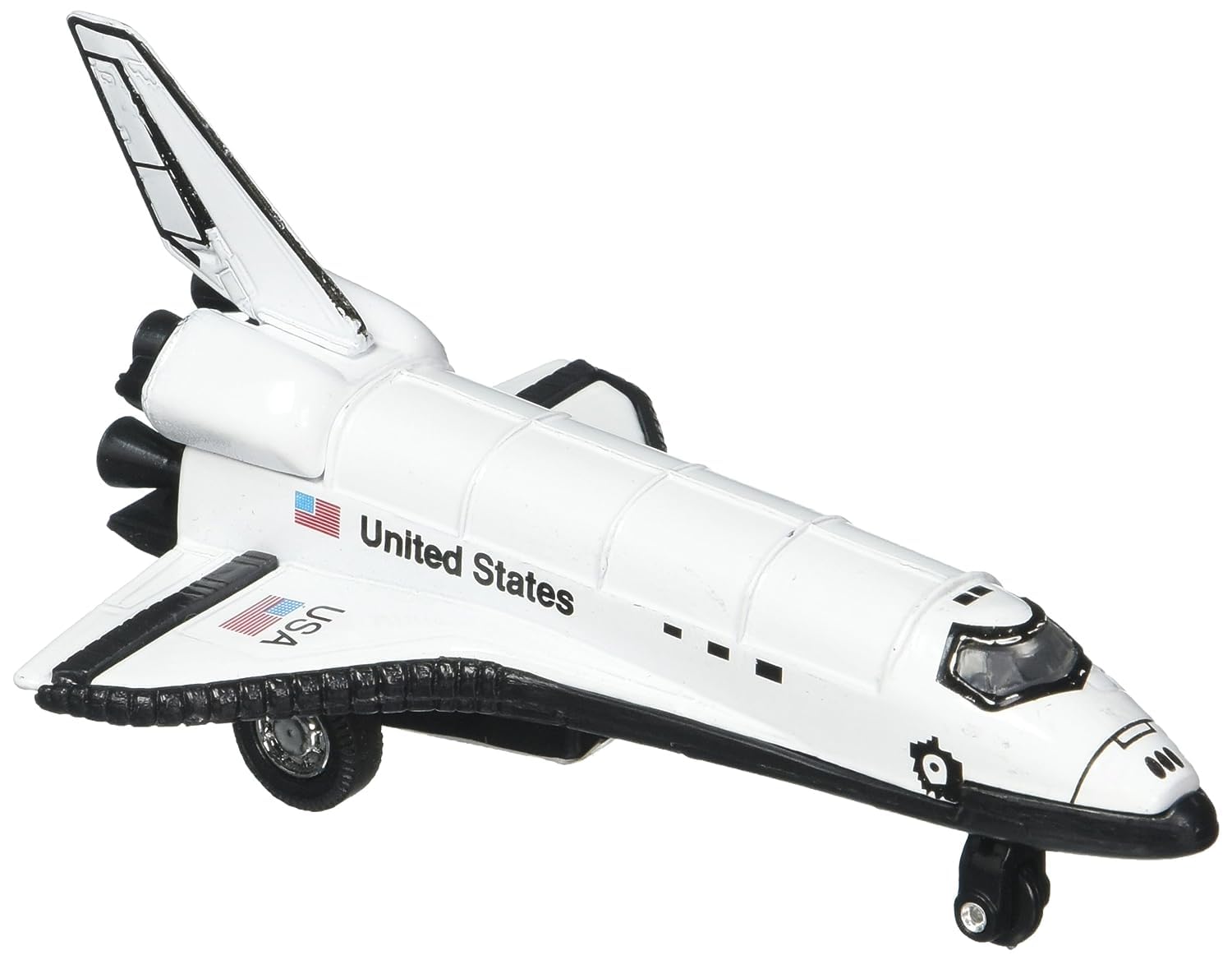 Rhode Island Novelty 5 Inch Diecast Pullback Space Shuttle, One Space Shuttle