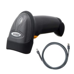 Symbol LS2208 Barcode Scanner With Cable and Stand