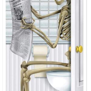 Beistle Skeleton Restroom Door Cover Party Accessory