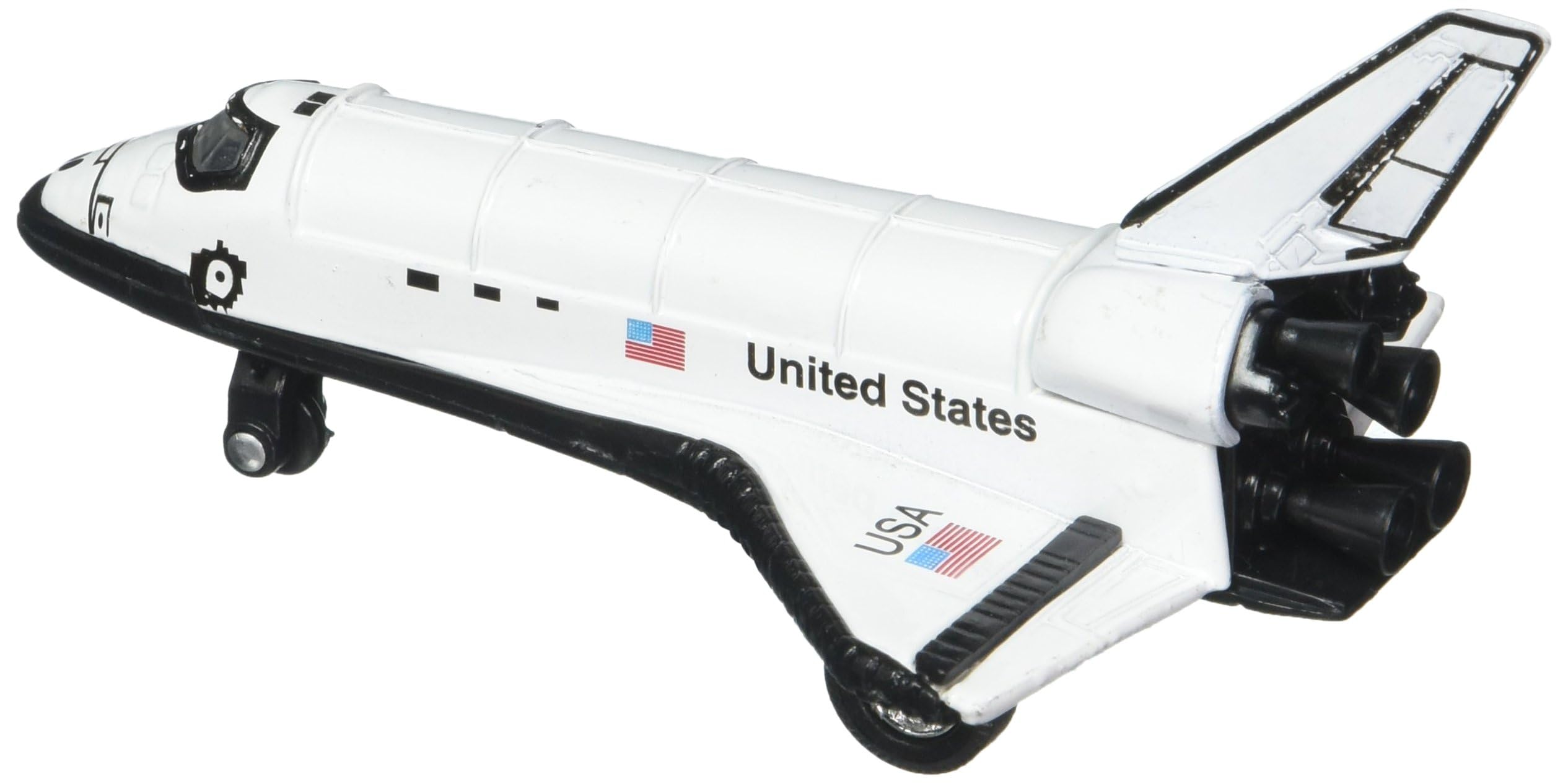 Rhode Island Novelty 5 Inch Diecast Pullback Space Shuttle, One Space Shuttle