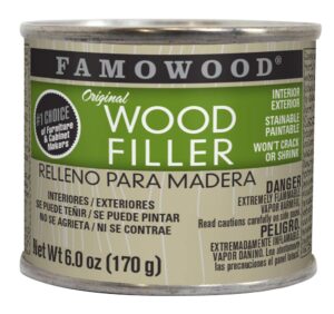 famowood 36141100 original wood filler - 1/4 pint, alder