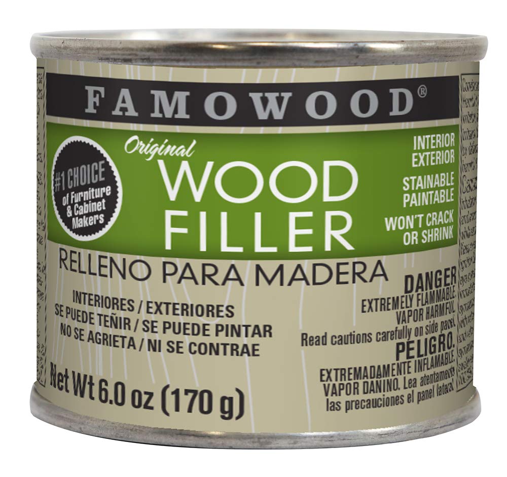 FamoWood 36141100 Original Wood Filler - 1/4 Pint, Alder