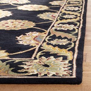 SAFAVIEH Heritage Collection 3' x 5' Black HG314A Handmade Traditional Oriental Premium Wool Area Rug