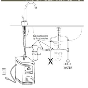 Westbrass D271H-12 Velosah 9" 1-Handle Dispenser Faucet Hot Water, Thermostatic Tank, Oil Rubbed Bronze