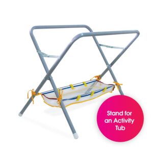 Edushape Activity Tub - X-Stand Tripod 4-Legged Holder for Activity Bins - Fit for Play with Water, Sand - Baby Toy to Enhance Child Development - Fit For Any Age