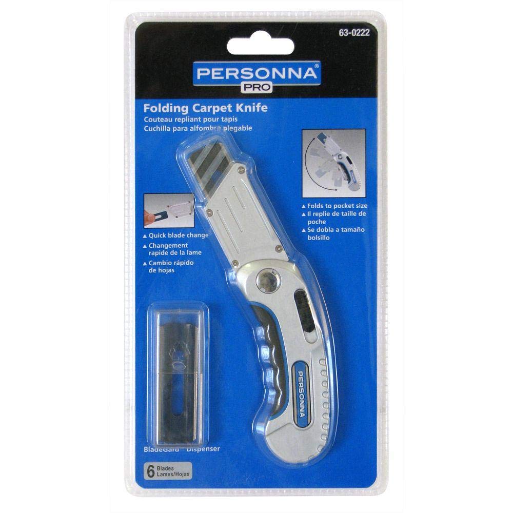 Fold Carpet Knife W/6 Blds,5 Cd/Ct-4 Ct/Cs