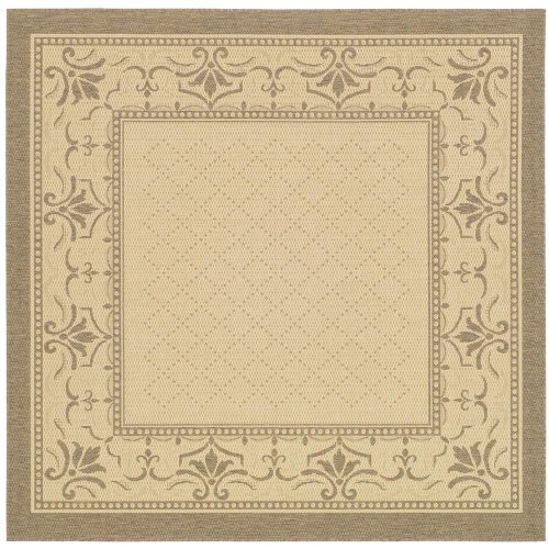 SAFAVIEH Courtyard Collection Area Rug - 8' x 11', Natural & Brown, Non-Shedding & Easy Care, Indoor/Outdoor & Washable-Ideal for Patio, Backyard, Mudroom (CY0901-3001)